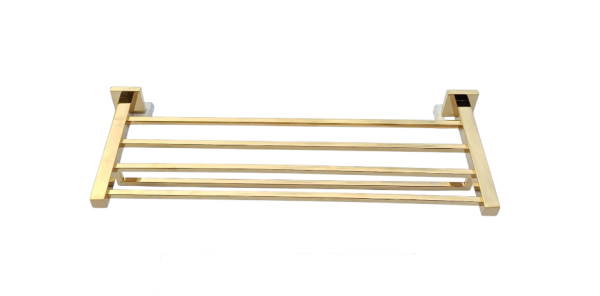 Giàn Khăn Inox 304 Vàng Vuông Bóng 71515-1