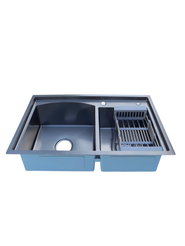 Chậu Rửa Bát 2 Hố Lệch - Có Gờ 8245-7