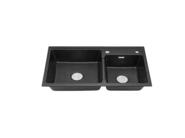 Chậu Rửa Bát Đá Thạch Anh Đen 8246