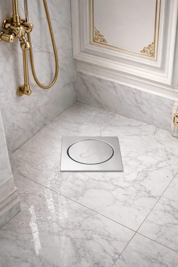 Ga Thoát Sàn Inox 304 Nhấn Chân