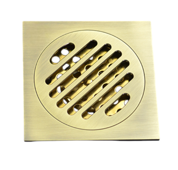 Ga Thoát Sàn Đồng Mạ Vàng - Mặt 12x12