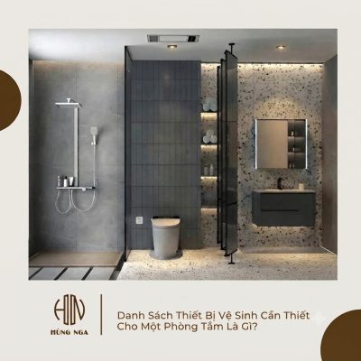 danh sách thiết bị vệ sinh cần thiết