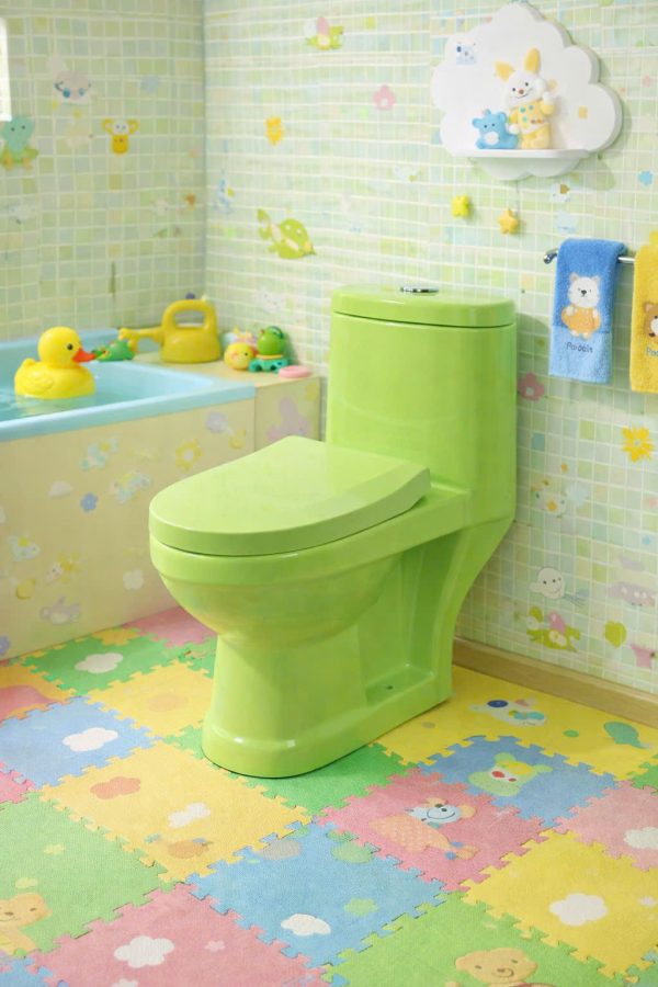 Bồn cầu trẻ em màu xanh cốm 6665